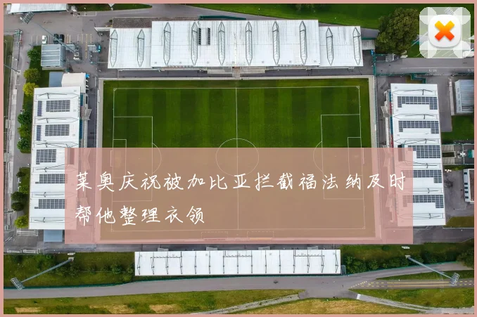 莱奥庆祝被加比亚拦截福法纳及时帮他整理衣领